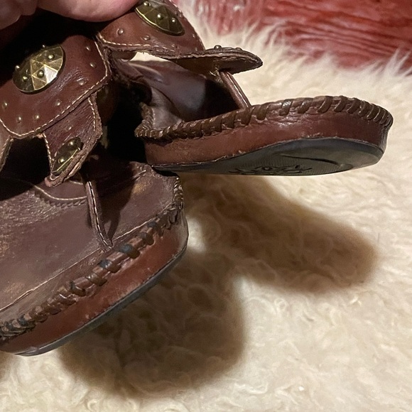 Clarks leather thong sandals - Picture 6 of 7